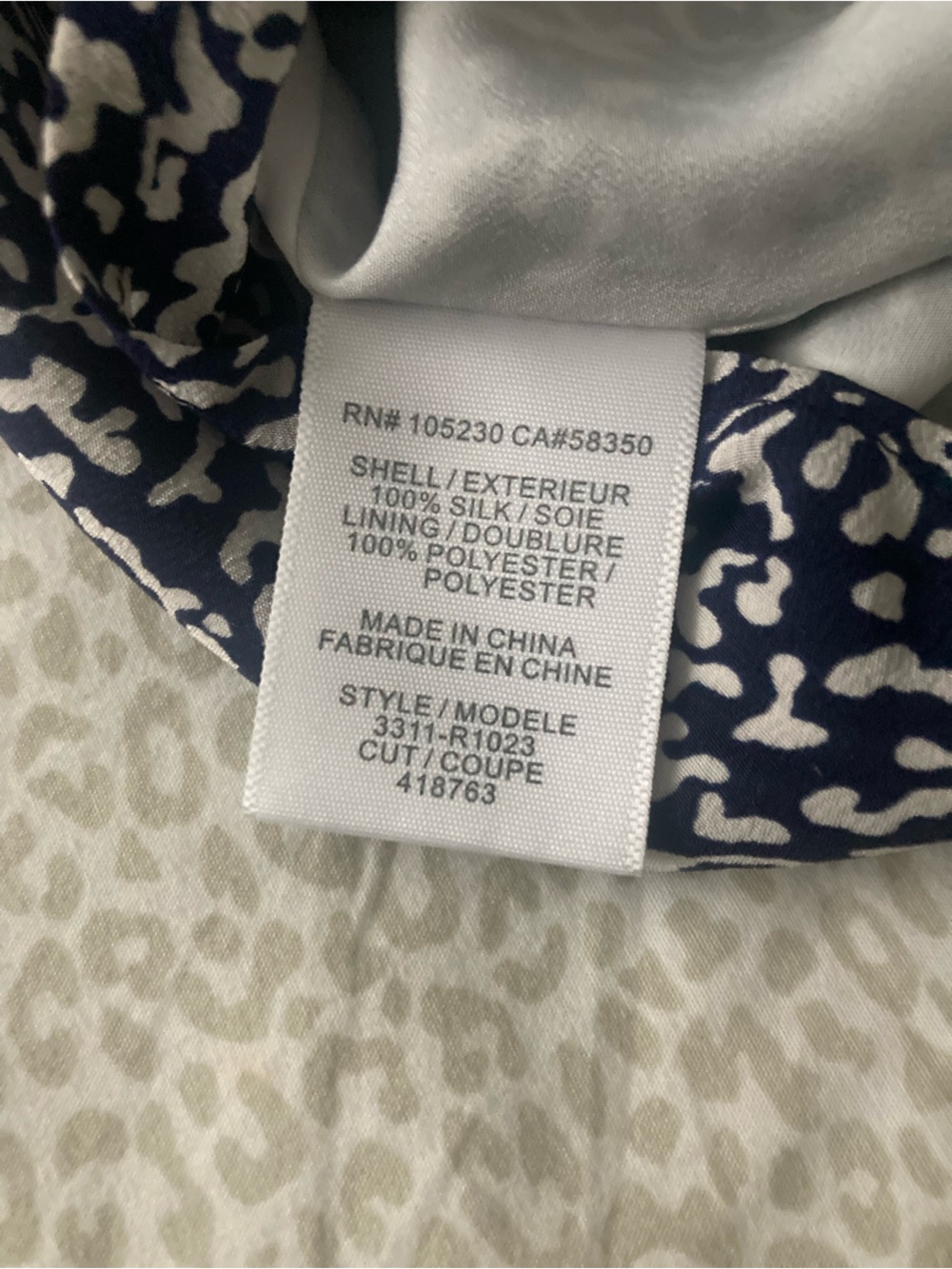 Joie silk White/ Navy  Printed Jumper Romper Adjustable Straps, mini shorts XS - Picture 10 of 10